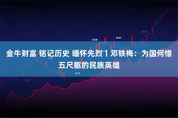 金牛财富 铭记历史 缅怀先烈丨邓铁梅：为国何惜五尺躯的民族英雄