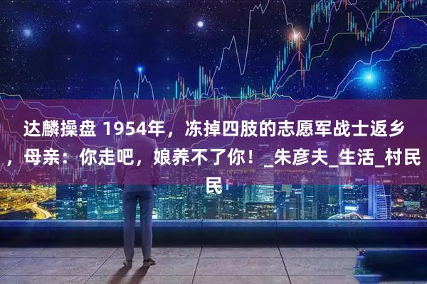达麟操盘 1954年，冻掉四肢的志愿军战士返乡，母亲：你走吧，娘养不了你！_朱彦夫_生活_村民